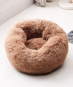Pet's Round Shaped Fluffy Bed