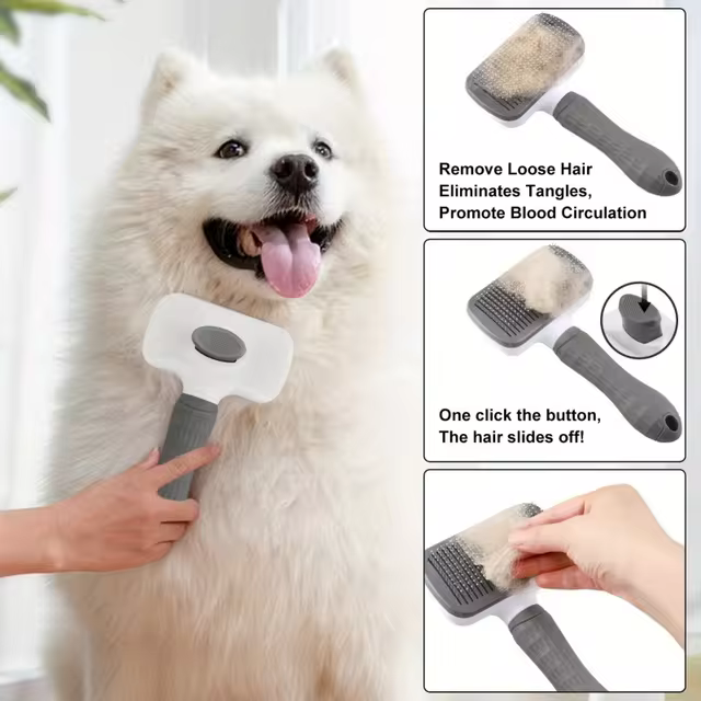 PetsAmuse™ Self-Cleaning Pet Grooming Brush - Image 3