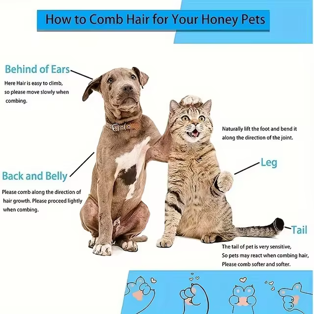 PetsAmuse™ Self-Cleaning Pet Grooming Brush - Image 6